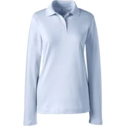 Lands' End School Uniform Women's Long Sleeve Feminine Fit Interlock Polo Shirt -Lands' End Store GUEST 9b5fdb88 6239 4907 8f7d f3b0496e1255