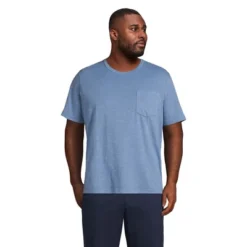 Lands' End Men's Short Sleeve Garment Dye Slub Pocket Tee -Lands' End Store GUEST 9b8b07b3 3e59 4ba0 93f1 a369a2dad747