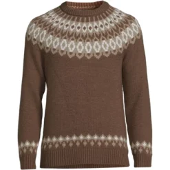 Lands' End Men's Lighthouse Fairisle Crew Sweater 8 Lands' End Men's Lighthouse Fairisle Crew Sweater -Lands' End Store GUEST 9b8e31d2 cd22 488a 936a 2bf638f506da