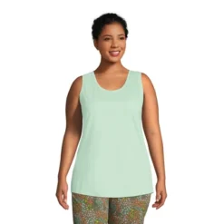 Lands' End Women's Supima Cotton Scoop Neck Tunic Tank Top -Lands' End Store GUEST 9b955737 0b9c 480a bb98 360c317ed782