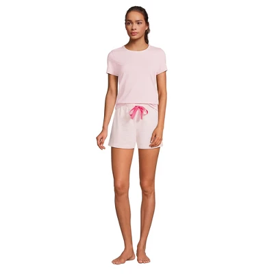 Lands' End Women's Knit Pajama Short Set Short Sleeve T-Shirt And Shorts 4 Lands' End Women's Knit Pajama Short Set Short Sleeve T-Shirt And Shorts - Image 4