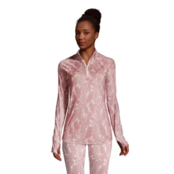 Lands' End Women's Thermaskin Heat Long Sleeve Quarter Zip Long Underwear Thermal Baselayer Top 8 Lands' End Women's Thermaskin Heat Long Sleeve Quarter Zip Long Underwear Thermal Baselayer Top -Lands' End Store GUEST 9be3ff0d 407d 4049 8019 4dc9956638b2