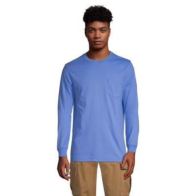 Lands' End Men's Super-T Long Sleeve T-Shirt With Pocket 2 Lands' End Men's Super-T Long Sleeve T-Shirt With Pocket - Image 2