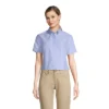 School Uniform Young Women's Short Sleeve Oxford Dress Shirt