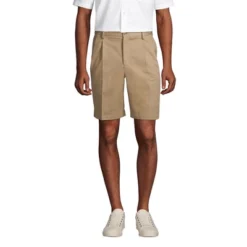 Lands' End Men's Comfort Waist Pleated 9" No Iron Chino Shorts -Lands' End Store GUEST 9c99eeed 8a7c 4d46 954e 2651c4c4bdc9