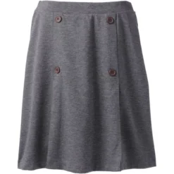 Lands' End Lands' End School Uniform Women's Ponte Button Front Skort -Lands' End Store GUEST 9daea82b be2c 4b36 9993 0a72229c5ed7