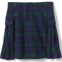 Lands' End School Uniform Girls Slim Side Pleat Plaid Skort Above Knee -Lands' End Store GUEST 9ddf6724 c782 4954 8b7b a5c0866f2abf