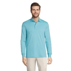 Lands' End Men's Long Sleeve Super Soft Supima Polo Shirt -Lands' End Store GUEST 9e5b34fd 90c6 4ba2 9344 32e3e8fe355d