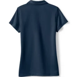 Lands' End Girls Short Sleeve Poly Pique Polo Shirt