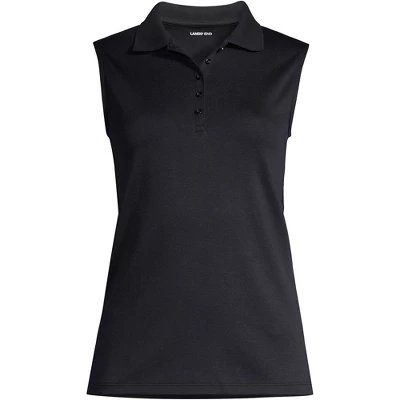 Lands' End Women's Sleeveless Supima Cotton Polo Shirt