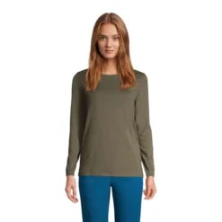 Lands' End Women's Tall Relaxed Supima Cotton Long Sleeve Crewneck T-Shirt 38 Lands' End Women's Tall Relaxed Supima Cotton Long Sleeve Crewneck T-Shirt -Lands' End Store GUEST 9fa44454 a359 4bd4 b31d db62b90fce53