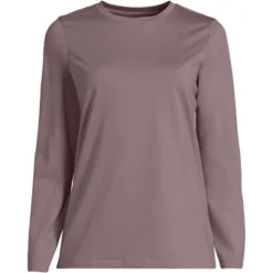 Lands' End Women's Relaxed Supima Cotton Long Sleeve Crewneck T-Shirt -Lands' End Store GUEST 9ff5ac32 67b4 4bb5 a34e efc5255c27c9