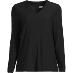 Lands' End Women's Long Sleeve Performance V-Neck Top -Lands' End Store GUEST a0d57d46 3824 4f46 a350 0f316b94a4e0