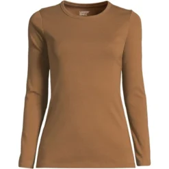 Lands' End Women's Tall All Cotton Long Sleeve Crewneck T-Shirt -Lands' End Store GUEST a0ddd44e 8a99 47da a39a de8d525b4cdc 1