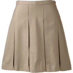 Lands' End Lands' End School Uniform Women's Solid Box Pleat Skirt Above Knee -Lands' End Store GUEST a2408b75 3741 48bd a77e 92fbc7da585e
