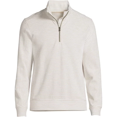 Lands' End Men's Long Sleeve Slub Quarter Zip 1 Lands' End Men's Long Sleeve Slub Quarter Zip