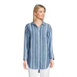 Lands' End Women's Linen Long Sleeve Oversized Relaxed Tunic Top -Lands' End Store GUEST a2f9a3e4 b3c3 4960 900e c4e24c16de08