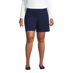 Lands' End Women's Starfish Mid Rise 7" Pull On Shorts -Lands' End Store GUEST a42dd773 5a35 41f8 b4ef b009b684cf75