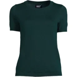 Lands' End Women's Fine Gauge Crew Neck Short Sleeve Tee Sweater -Lands' End Store GUEST a4d0ff70 2cc4 46be a0fe 0aa608ae2e16