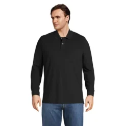 Lands' End Men's Comfort First Long Sleeve Solid Mesh Polo -Lands' End Store GUEST a56537be d85d 4be2 bd12 55795710bc48