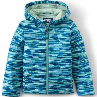 Lands' End Kids ThermoPlume Packable Hooded Jacket 7 Lands' End Kids ThermoPlume Packable Hooded Jacket - Image 7