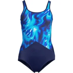 Lands' End Women's Long Chlorine Resistant Scoop Neck Soft Cup Tugless Sporty One Piece Swimsuit -Lands' End Store GUEST a6487bb0 afc5 4aab 9981 9d4d184eb9e8