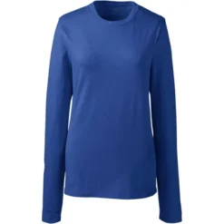 Lands' End School Uniform Women's Long Sleeve Essential T-shirt -Lands' End Store GUEST a655f9a3 5d22 4cc1 9f6b 50f29df318ce
