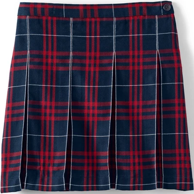 Lands' End School Uniform Girls Plaid Box Pleat Skirt Top Of The Knee 11 Lands' End School Uniform Girls Plaid Box Pleat Skirt Top Of The Knee - Image 11