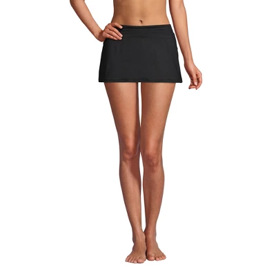 Lands' End Women's Chlorine Resistant Mini Swim Skirt Swim Bottoms 2 Lands' End Women's Chlorine Resistant Mini Swim Skirt Swim Bottoms - Image 2