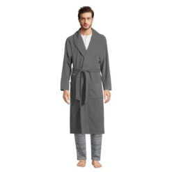 Lands' End Men's Fleece Robe -Lands' End Store GUEST a8290be8 7cc9 46ed a8ae 4c8abb34168c