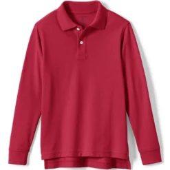 Lands' End School Uniform Kids Long Sleeve Mesh Polo Shirt -Lands' End Store GUEST a8388fb4 52d1 4e32 948b 95917f2071d7