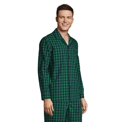 Lands' End Men's Poplin Pajama Shirt 2 Lands' End Men's Poplin Pajama Shirt - Image 2