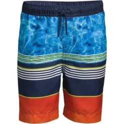 Lands' End Boys Slim Printed Volley Swim Trunks -Lands' End Store GUEST a8da66a7 9e30 4171 ba8d 2b15e8344f0f