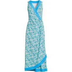 Lands' End Women's Light Weight Cotton Modal Sleeveless Surplice Maxi Dress 11 Lands' End Women's Light Weight Cotton Modal Sleeveless Surplice Maxi Dress -Lands' End Store GUEST a9503775 8414 4730 b8be 06147d14b969