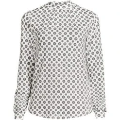 Lands' End Women's Jersey Long Sleeve Gathered Mock -Lands' End Store GUEST a99a76cb fdfb 45d0 8a14 61e88220a9f3