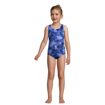Lands' End Girls Racerback One Piece Swimsuit 1 Lands' End Girls Racerback One Piece Swimsuit