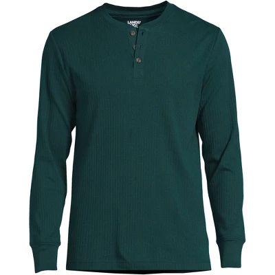 Lands' End Men's Knit Rib Pajama Henley 10 Lands' End Men's Knit Rib Pajama Henley - Image 10