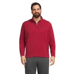 Lands' End Men's Fleece Quarter Zip Pullover -Lands' End Store GUEST aaa002f4 6e0f 481a 91c5 de6fa0660b83