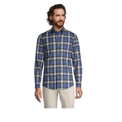 Lands' End Men's Traditional Fit No Iron Twill Shirt 4 Lands' End Men's Traditional Fit No Iron Twill Shirt - Image 4