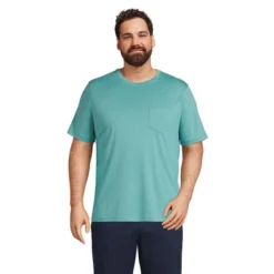 Lands' End Men's Short Sleeve Supima Tee With Pocket -Lands' End Store GUEST ab1d0eca 7231 4660 a9e7 4fb9eeb4897f