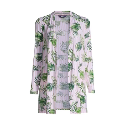 Lands' End Women's Lightweight Jersey Knit Long Cardigan 7 Lands' End Women's Lightweight Jersey Knit Long Cardigan - Image 7