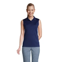 Lands' End Women's Tall Sleeveless Supima Cotton Polo Shirt -Lands' End Store GUEST af108499 8be9 4908 9317 66411af64e0a