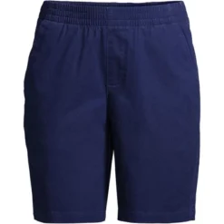 Lands' End Women's Mid Rise Elastic Waist Pull On 10" Knockabout Chino Bermuda Shorts -Lands' End Store GUEST af524add 93a2 4652 af61 2b4ac635cf47