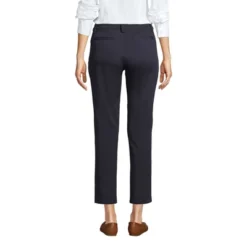 Lands' End Women's Regular Mid Rise Chino Crop Pants