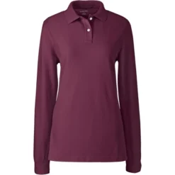 School Uniform Young Women's Long Sleeve Mesh Polo Shirt -Lands' End Store GUEST b0506220 1d10 4683 abd5 80b5c5769b38
