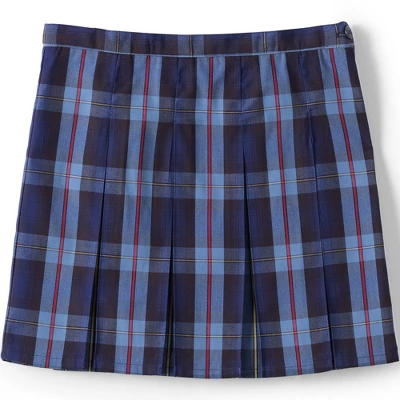 Lands' End School Uniform Girls Plaid Box Pleat Skirt Top Of The Knee 7 Lands' End School Uniform Girls Plaid Box Pleat Skirt Top Of The Knee - Image 7