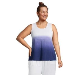 Lands' End Women's Crinkle Knit Tiered Tank Top 9 Lands' End Women's Crinkle Knit Tiered Tank Top -Lands' End Store GUEST b15c66e4 ac55 4b5e b779 9365d986251d