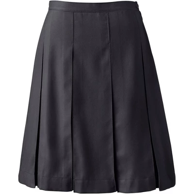 Lands' End Lands' End School Uniform Women's Tall Solid Box Pleat Skirt Top Of Knee 3 Lands' End Lands' End School Uniform Women's Tall Solid Box Pleat Skirt Top Of Knee - Image 3