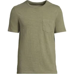 Lands' End Men's Short Sleeve Garment Dye Slub Pocket Tee -Lands' End Store GUEST b2babbf9 9604 40e8 8edd a32be458055c