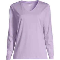 Lands' End Women's Tall Relaxed Supima Cotton Long Sleeve V-Neck T-Shirt -Lands' End Store GUEST b2c68800 4793 490a babb bc2869bbc5e5 1
